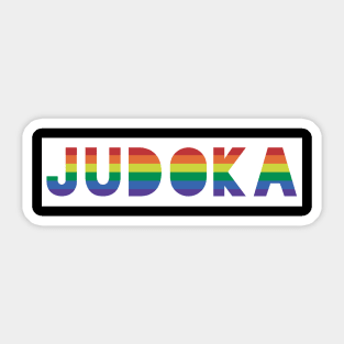 Judoka Gay Pride Sticker